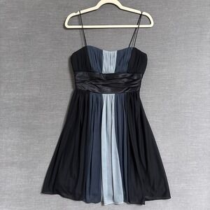 Vintage Dress Barn 8 Gray‎ Black Slip Babydoll HOCO Cocktail Party 90s y2k